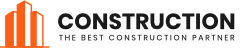 construction company logo dark